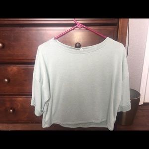 H&m Mint Sweater Cropped Tee!